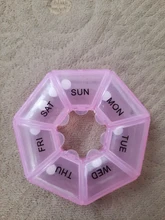 Medicine-Box Storage-Cases Pills-Organizer Jewelry Vitamin Food-Grade Round Plastic 7-Days