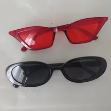 Gafas de sol con montura pequeña para mujer, lentes de sol a la moda, UV400, anteojos de sol Vintage, gafas de sol tipo Ojo de gato, sencillas para montañismo y Pesca