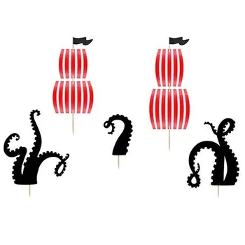 

Pirate Picks (5 Pack) for birthday party decoration, communions, anniversaries, kids