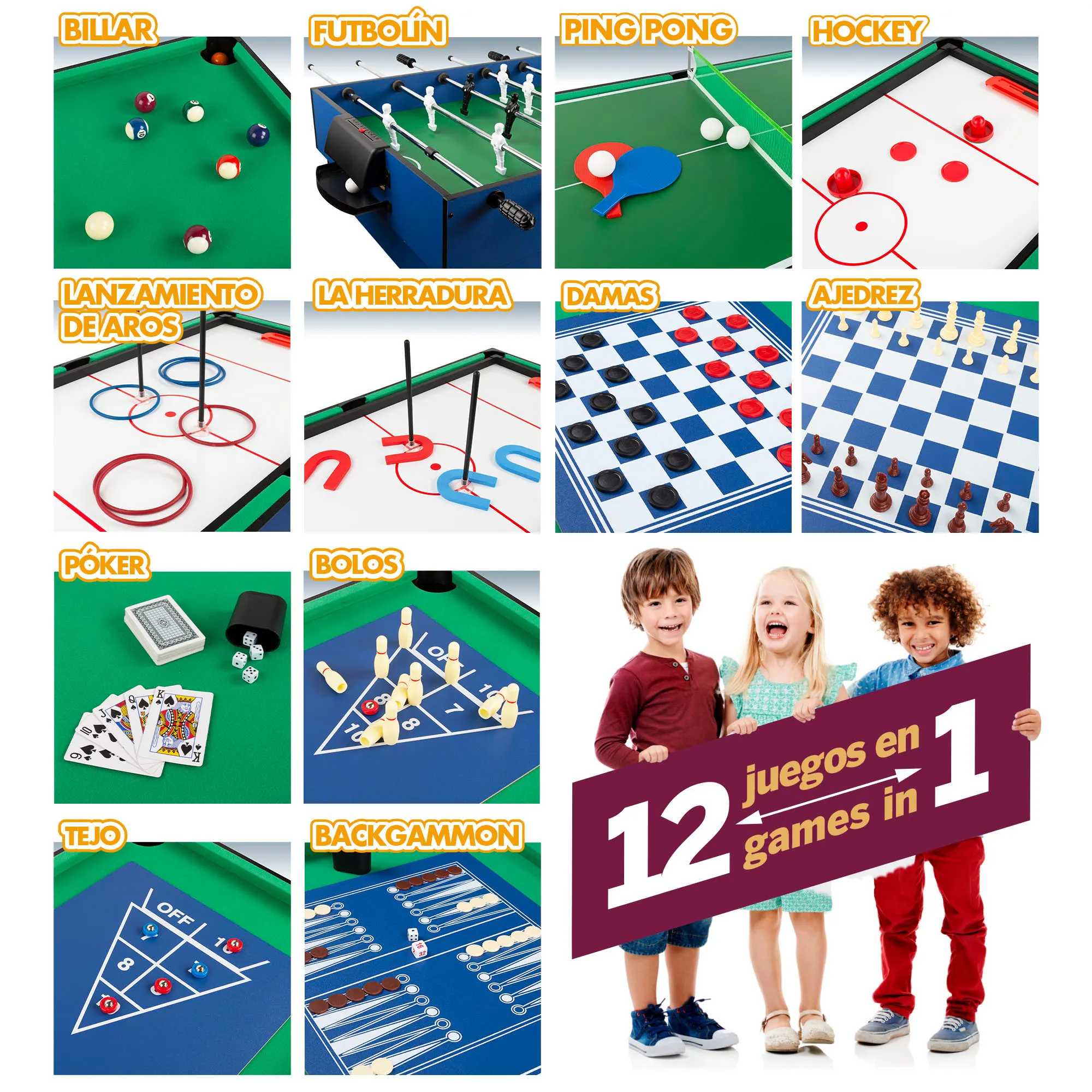 Jogo Mini Sinuca de Mesa Multikids - BR2074 - lojamultikids