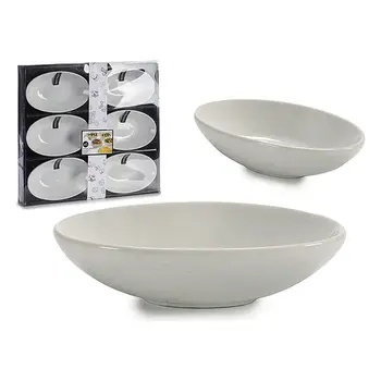 

Set of bowls Porcelain (6 Pieces) (9 x 3,5 x 14 cm)