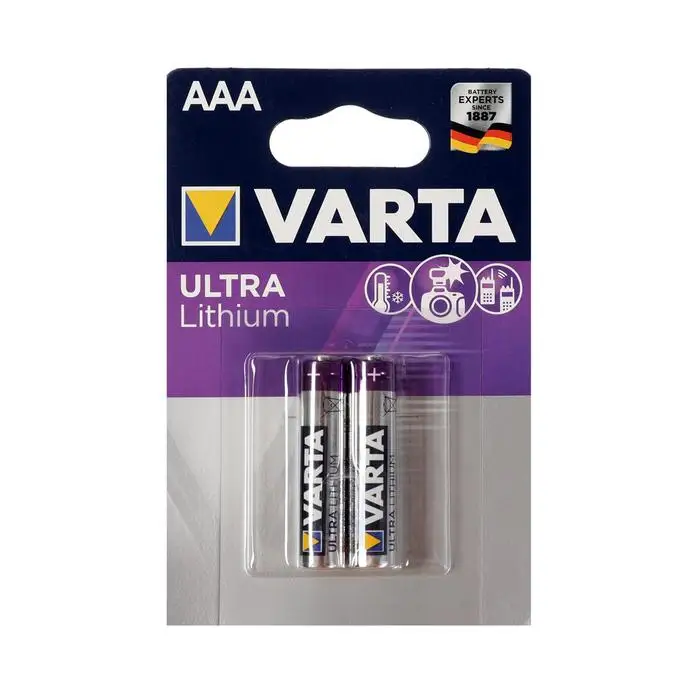 Battery Lithium Varta, AAA, fr03-2bl, V, blister card, 2 PCs - AliExpress  Consumer Electronics