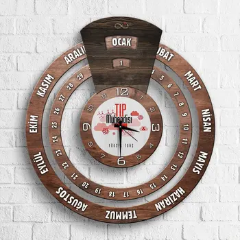 

Personalized Professional Medical Engineer Infinite Mayan Calendar Wooden Wall Clock
