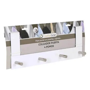 

Door Coat Rack Confortime (4 Hangers) (37 X 13,4 x 8,5 cm)