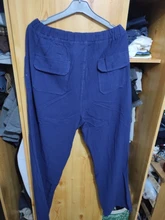 2020 pantalones de algodón natural de lino para hombre Pantalones de verano Casual masculino liso elástico cintura recta pantalones sueltos de talla grande Fit