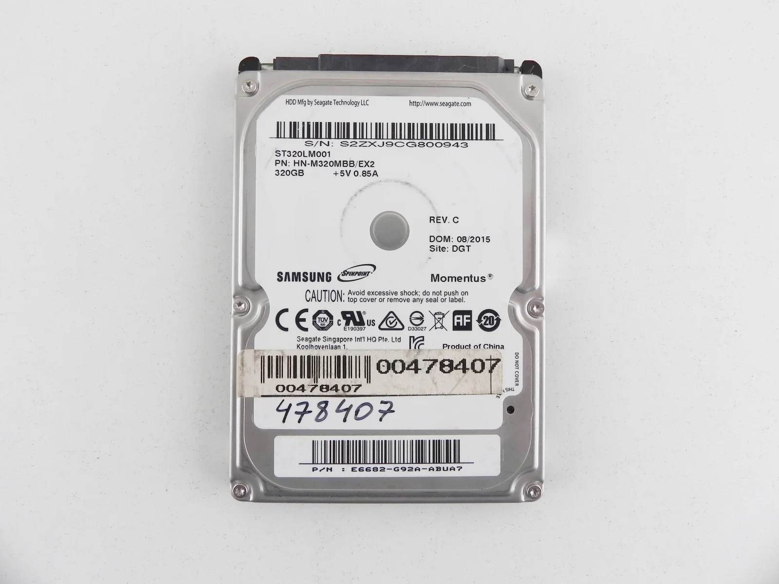 Samsung Seagate Momentus st320lm001 320GB 2.5 &quotSATA HDD hard disk working |