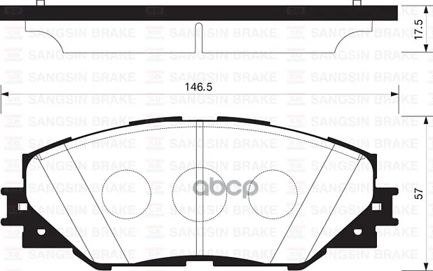 Колодки Тормозные Toyota Rav 4 05 Передние Sangsin Brake Sp2138 Sangsin brake арт. SP2138