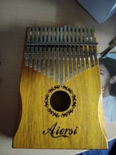 Bag Book Tune-Hammer Gecko Kalimba Thumb Instruction Koa Musical-Gift Aiersi 17-Keys