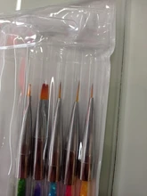 Uds 2 pincel delineador de manicura de Gel de uñas arte pintura plumas polaco que salpican lápiz cepillo para manicura uñas encantos herramienta de belleza