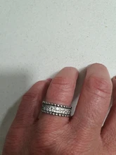 Anillos de plata de ley 925 auténtica para mujer, corona princesa Tiara, corazón de amor brillante, CZ, joyería de compromiso de aniversario