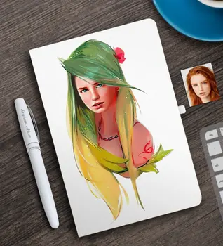 

Personalized Women 'S Abstract Caricature Of White notebook And Pen Gift Seti-28