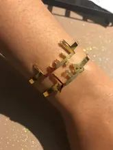 Pulsera de acero inoxidable personalizable con nombre para niños, brazalete con nombre ajustable, regalo personalizado