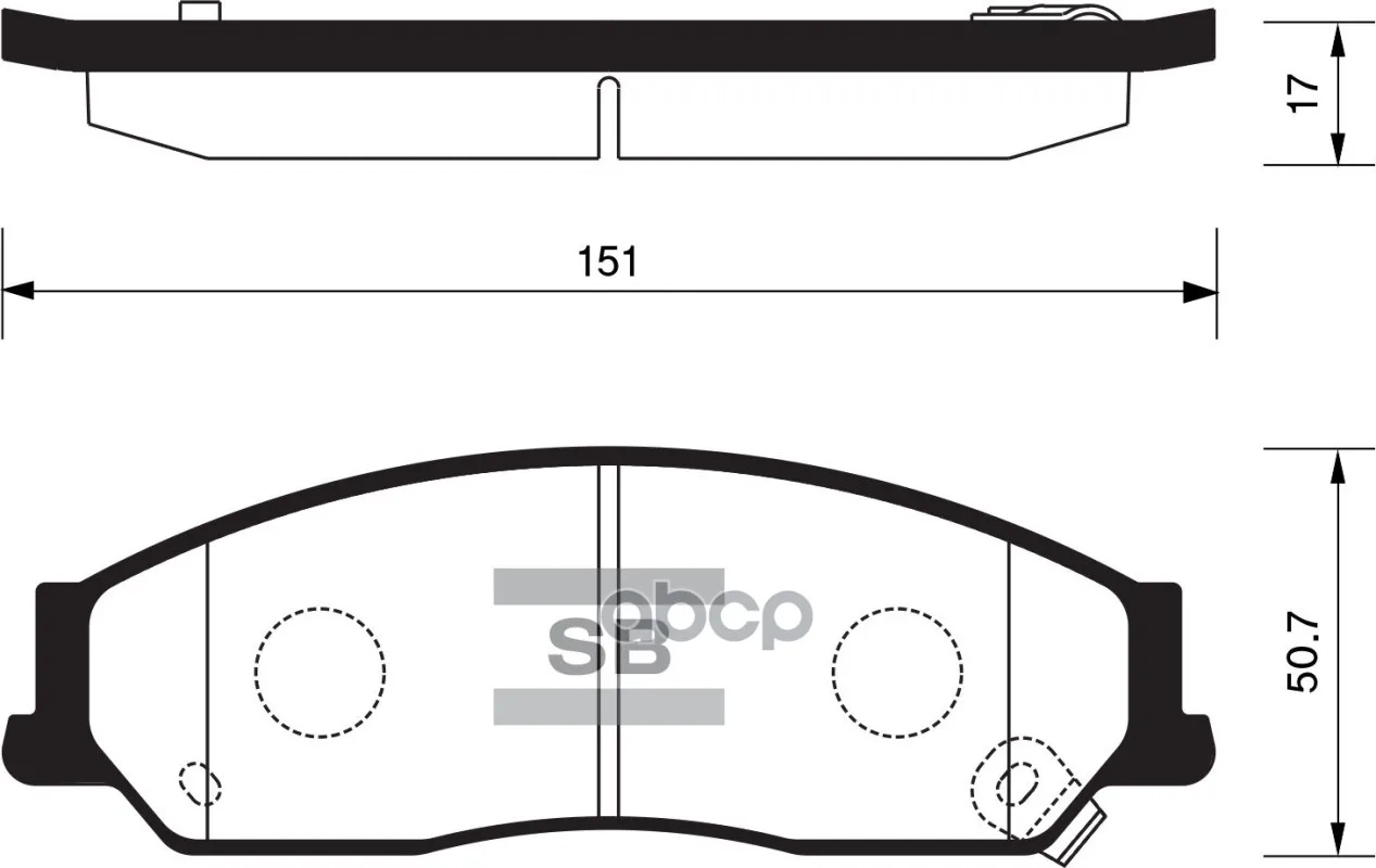 Колодки Тормозные Передние Sangsin Brake Sp1235 Sangsin brake арт. SP1235