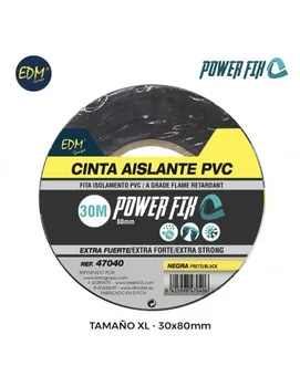 

Insulating tape xl 30m x 80 mm black edm