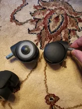 Furniture Wheels Caster Replacement Safe-Roller Rubber Office-Chair NAIERDI Universal