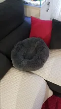 Cama redonda para gatos, nido de gato durmiendo cálido, felpa larga suave para canasta para perros, productos para mascotas, cojín, alfombrilla cama para mascotas, casa para gatos, animales, sofá
