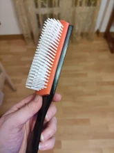 Cepillo de paja de trigo para peluquería, cepillo de cabello para salón de belleza, peine de pelo rizado recto, cepillo de pelo de enredos
