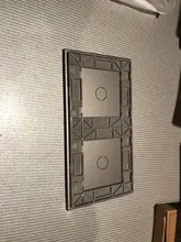 Glass Livolo Double-Glass-Panel EU Crystal White 151mm--80mm Pearl VL-C7-C1/C1-11 Standard