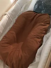 Cuna de tela de algodón para recién nacido, con cojín, portátil, para niños pequeños, nido de bebé, 75x45cm