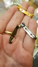 50 unids/lote 15 20 25 30 35 mm broche de Clip pines alfileres de seguridad broche ajustes en blanco Base para la fabricación de la joyería DIY suministros