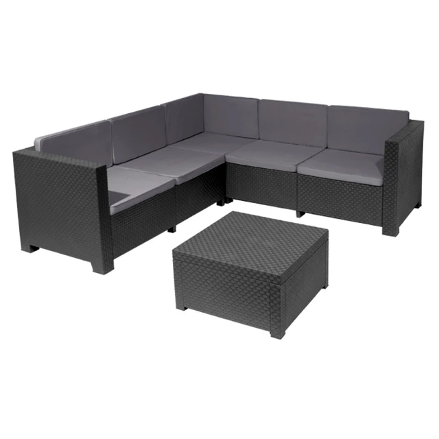 Shaf - Oasis Set - Perfect Set For The Garden, Terrace Any Exterior - In Graphite Color - Garden Sofas -