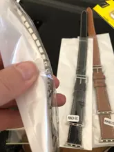 Correa de doble recorrido para Apple watch, correa de reloj de cuero genuino de 44mm/40mm 42mm/38mm, serie iWatch 5 4 3 se 6