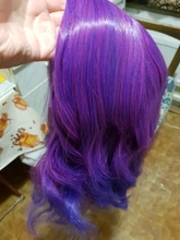 MSIWIGS mujer púrpura 22 colores Cosplay peluca ondulado corto sintético resistente al calor de pelo Rosa Rubio Ombre porque peluca