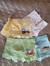 Ropa interior para niños, bragas lindas con estampado de dibujos animados, bóxer de tren, pantalones cortos cómodos de dibujo de coche, 4 Uds.