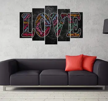 

Love Printed 5 Piece Mdf Table