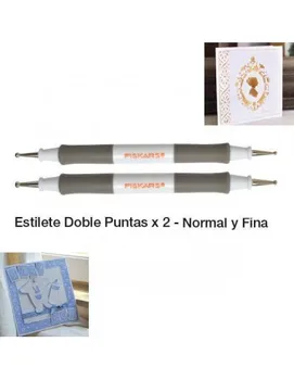 

STILETTOS WITH 2 TIPS FOR TEXTURACION AND EMBOSSING OF FISKARS