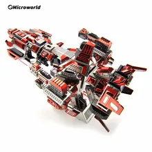Microworld – Puzzle métallique 3D Iame, Kits de modèles de vaisseau spatial, bricolage, découpe Laser, jouets éducatifs, cadeaux pour enfants