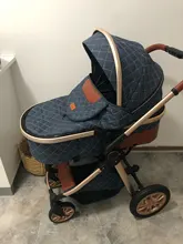 Cochecito De bebé multifuncional 3 en 1, carrito De bebé con paisaje alto, luz reclinable, plegable, diseño De cascarón De dos vías