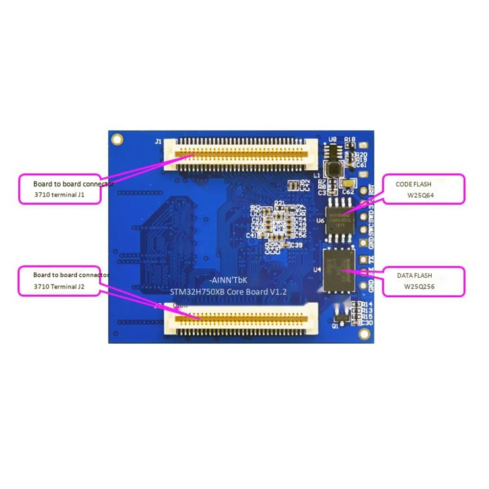 Taidacent STM32H750XBH6 / STM32F750N8H6 Core Board STM32H750 Evaluation Board H750 / F750 Developme