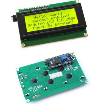 

20x4 character green LCD with serial IIC/I2C Arduino