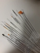 ROSALIND Uña de los cepillos conjunto para herramienta DIY de manicura de 3D Gel acrílico cepillos de pluma de Arte de uñas cepillo para Diseño de uñas