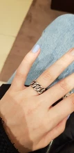 Chain-Rings Jewelry Adjustable-Size Ladies Wedding-Party Silver-Color Vintage for Girl