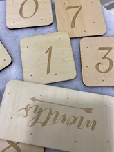 Uds bebé tarjetas de hito de forma cuadrada recién nacido tarjetas de hito Memorial mensual fotografía apoyos de fotografía de juguete conjunto