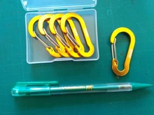 Booms Fishing CC1-ganchos de mosquetón pequeños de acero, accesorios de pesca multiherramienta para acampar al aire libre, 6 uds.