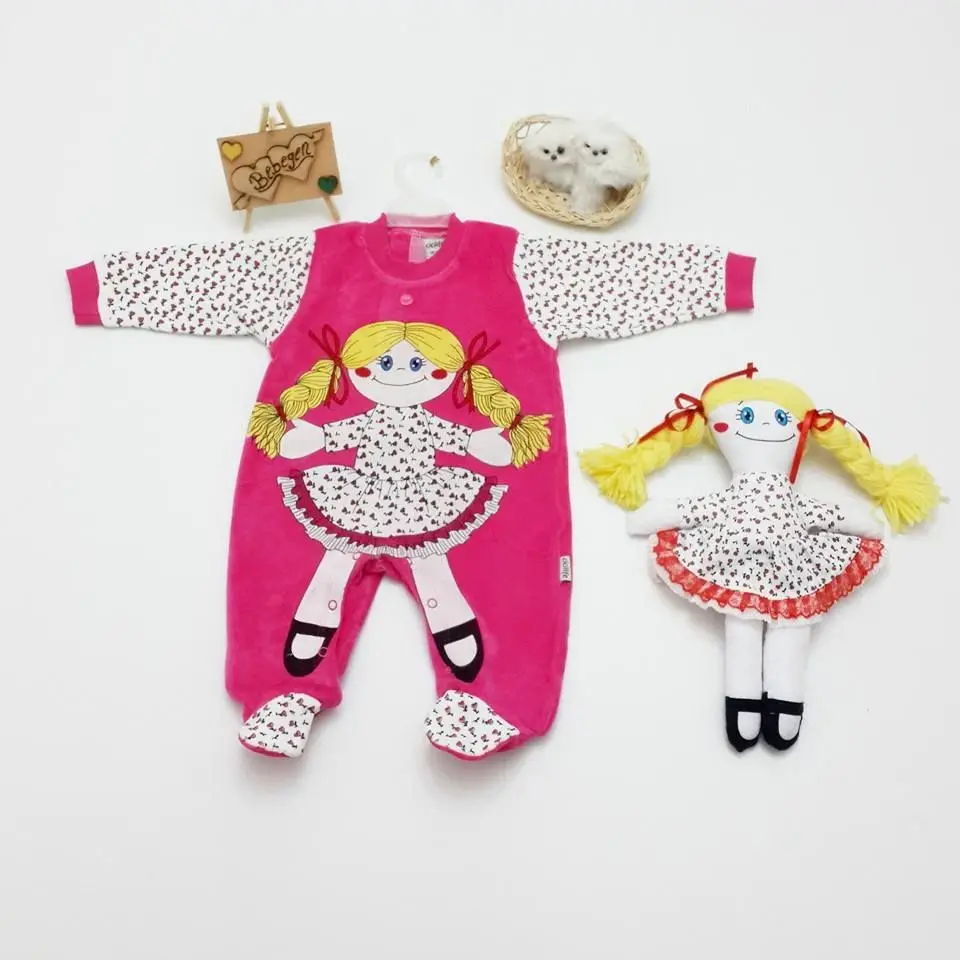 

Cloth With Babies Corduroy Overalls Dark Pink
