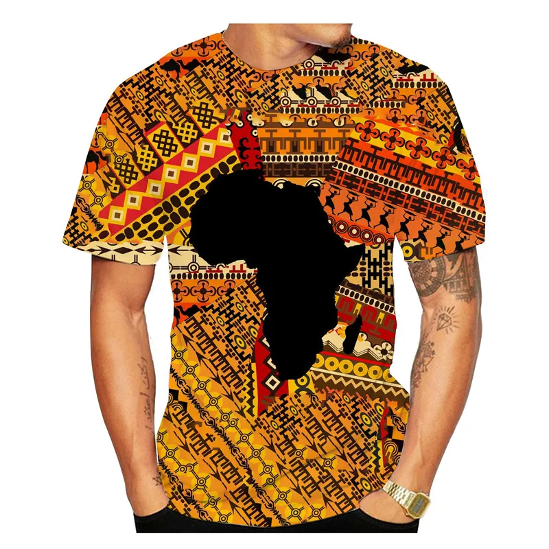 cool shirts for men Summer 3D African Print Men's/Women's T-Shirt Casual O Neck Short Sleeve Tee Top Vintage Style Dashiki Couple Streetwear Clothes men t shirts