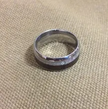 FDLK-anillos de acero inoxidable de carburo de tungsteno con incrustaciones, Flecha de meteorito de madera de Koa hawaiana, joyería para hombre, 8mm