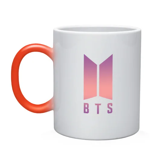 Кружка хамелеон BTS PINK|Кружки| |