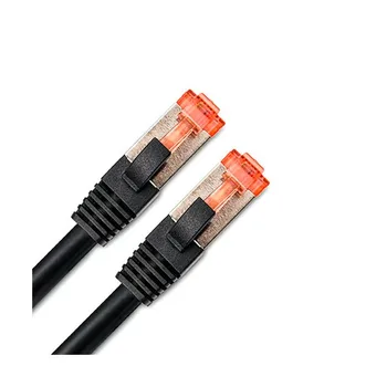 

Dcu cord cat 6a s/stp Black Network matched braided shielding high speed data 2m