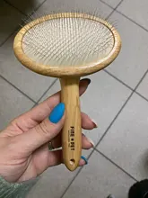 Slicker Brush Pet-Grooming-Comb Wooden Loose-Hair Removing-Mats Hair-Dogs Tangles And