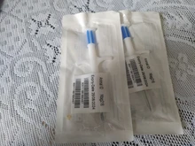 Jeringa de microchip animal de 13,56 MHz, chips NFC, 2x12mm, HF, jeringa de microchips inteligente con aguja, juego de inyectores rfid NTAG216, 1 ud.