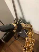 Sujetador de saxofón Clip Alto Tenor Soprano saxofón ligaduras tapa de sujeción para saxofón clarinete boquilla de baquelita