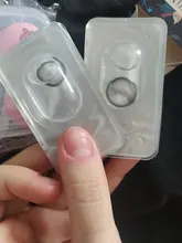 Easysmall lentes de contacto de color para cosméticos para ojos negro Natural anillo anual pequeña belleza alumno grado opción 2 unids/par