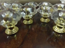 10 Uds acrílico Perillas de cristal tirador del cajón del armario perilla de manija de puerta en forma de diamante de la perilla de gabinete accesorio de muebles para el hogar sin tornillos