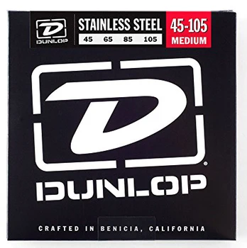 

Dbs45105 string kit for bass guitar, stainless steel, medium, 45-105, Dunlop
