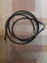 Collar de cadena de cuero negro para hombre y mujer, cadena larga trenzada hecha a mano de 40/50/60/70/80/90CM, joya con cadena y pendiente de regalo
